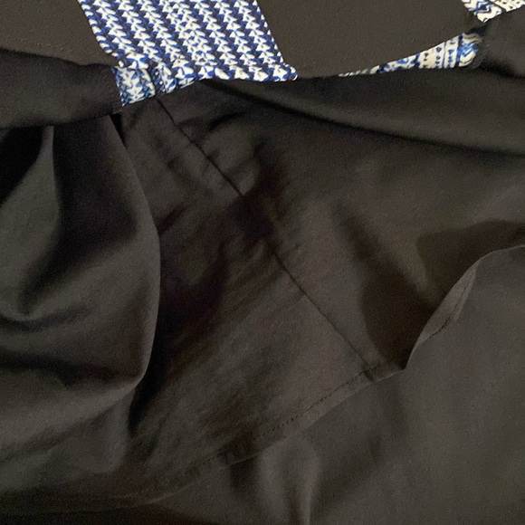 BCBG MAXAZRIA women fit flare dress PERLA print Bleu event luxury office 06 boho - Picture 9 of 11